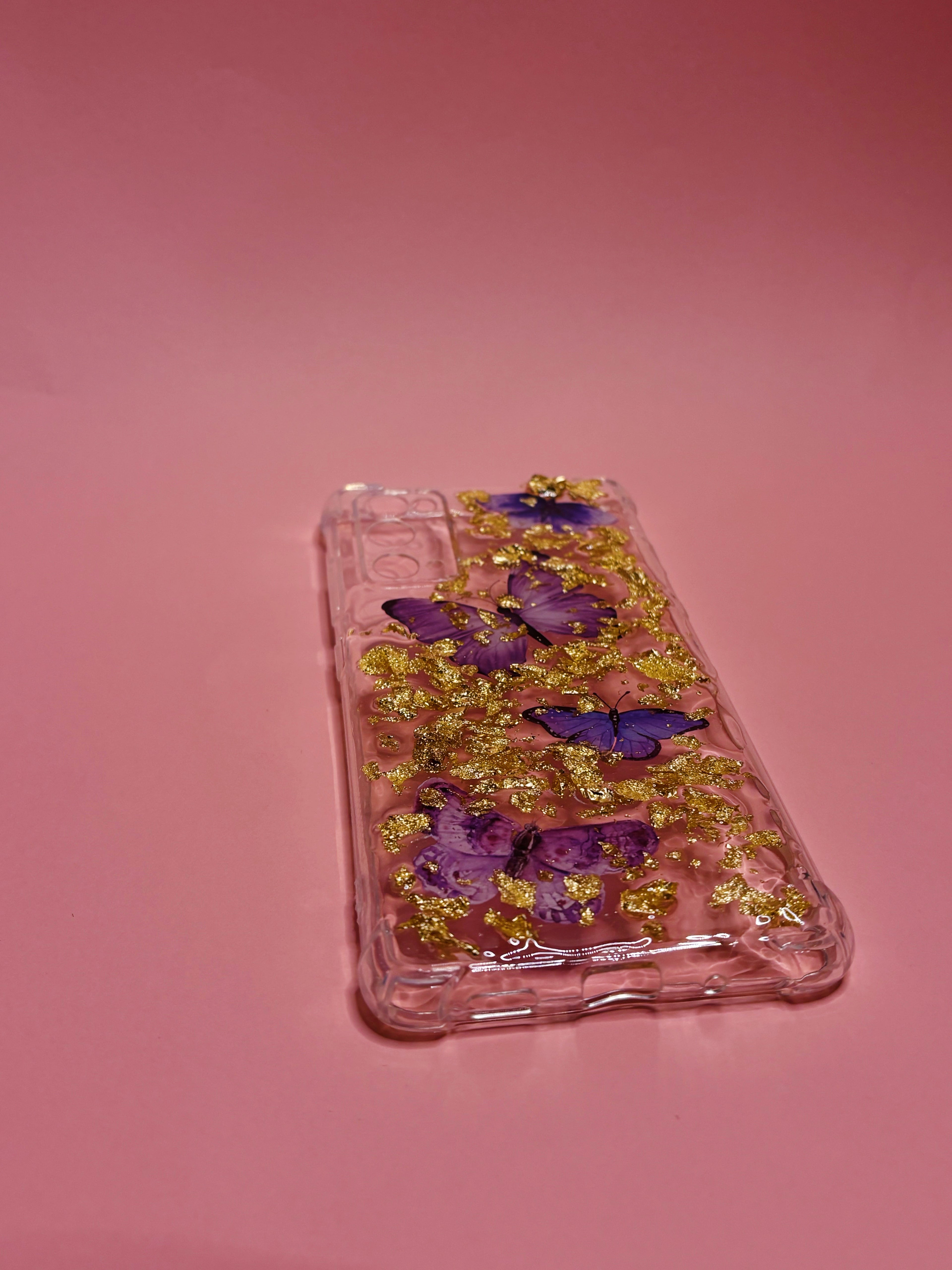 Phone case-Purple Butterflies
