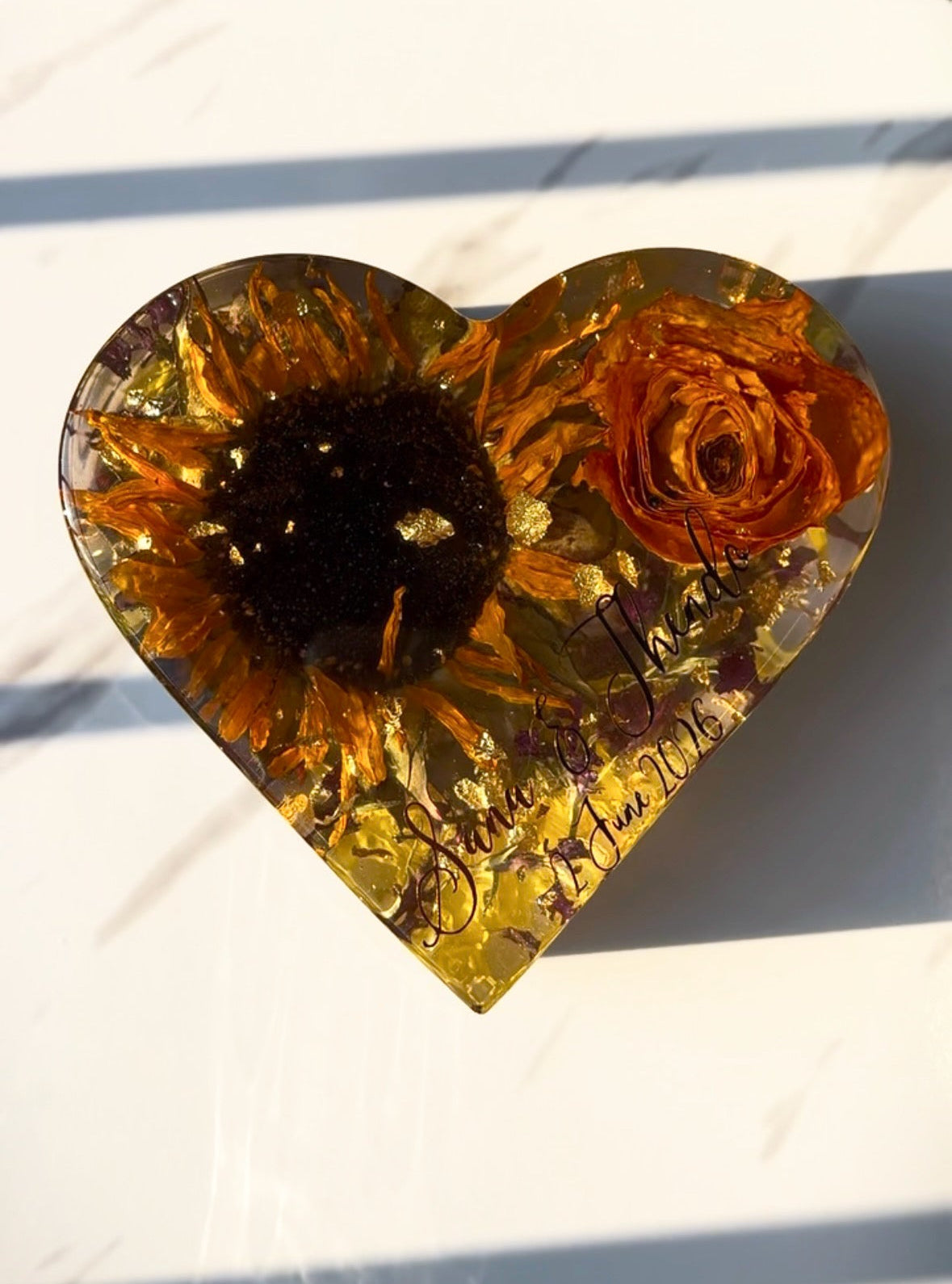 Heart Flower Display