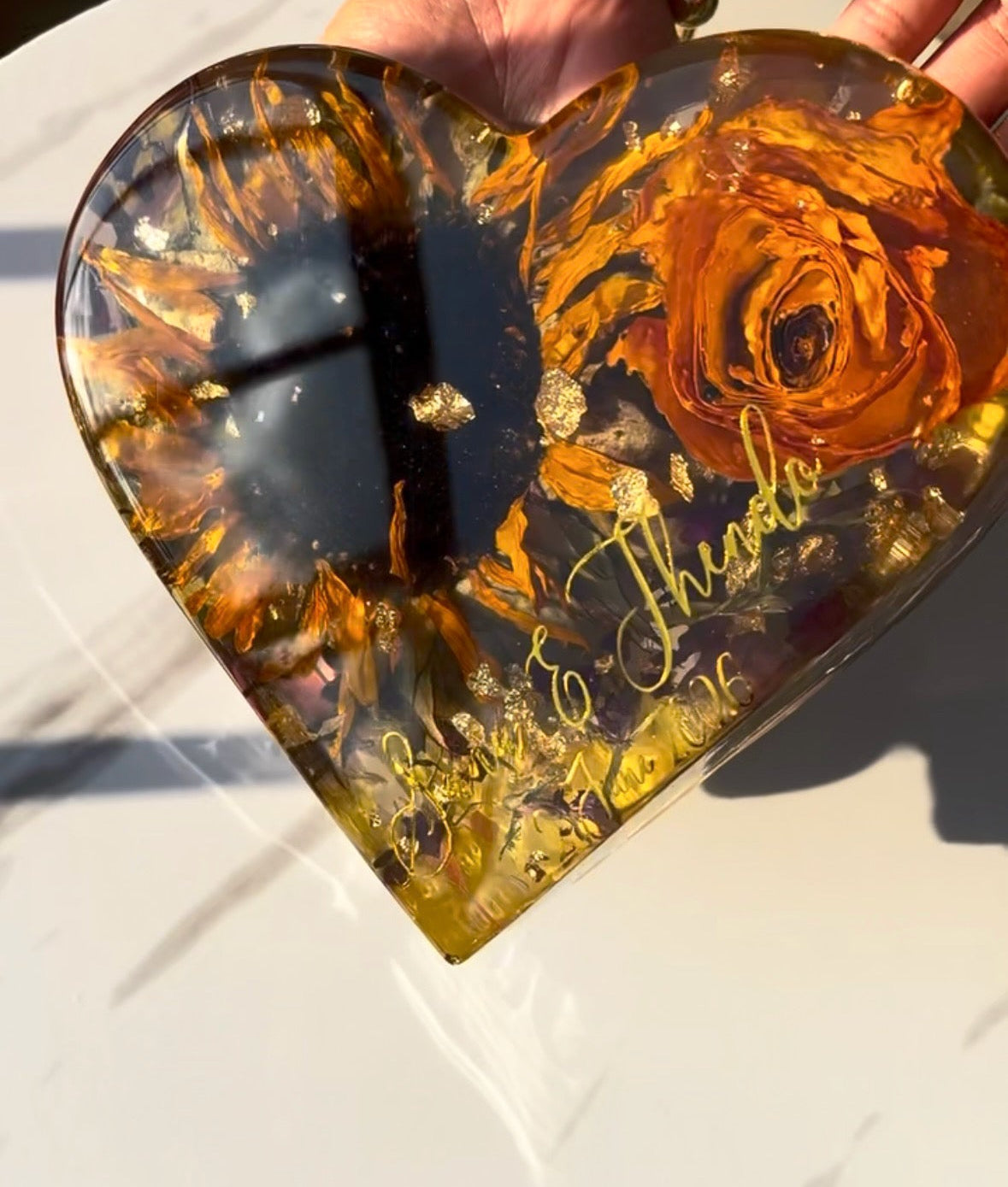 Heart Flower Display
