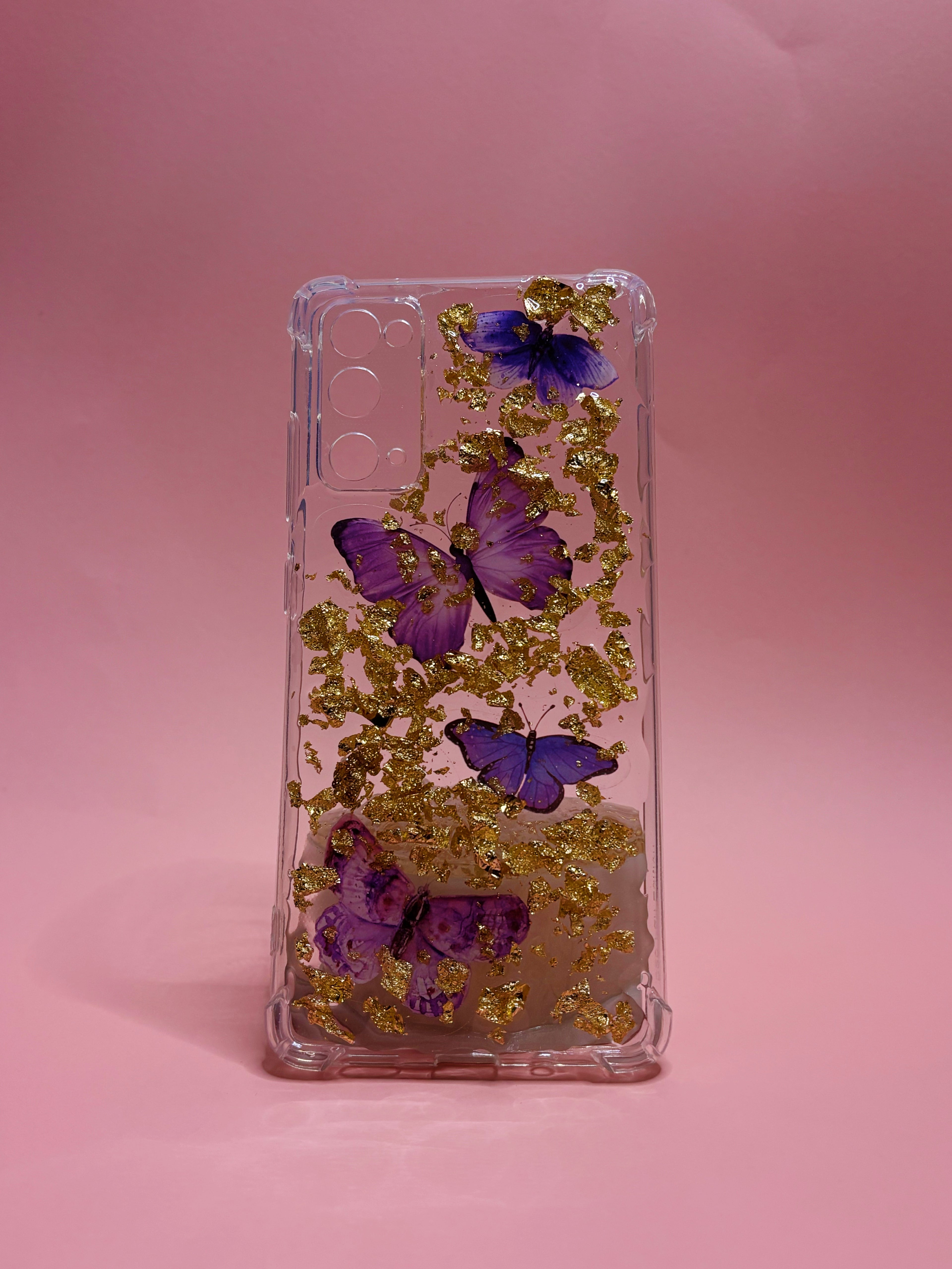 Phone case-Purple Butterflies