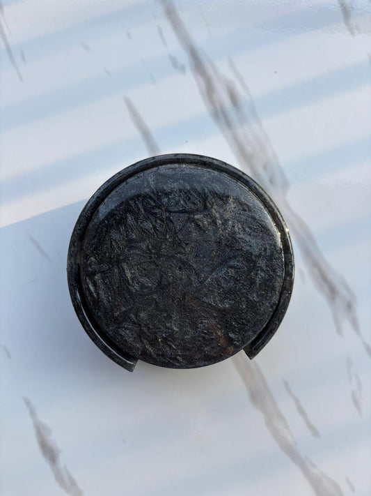 Black and White Marble Coaster Set
