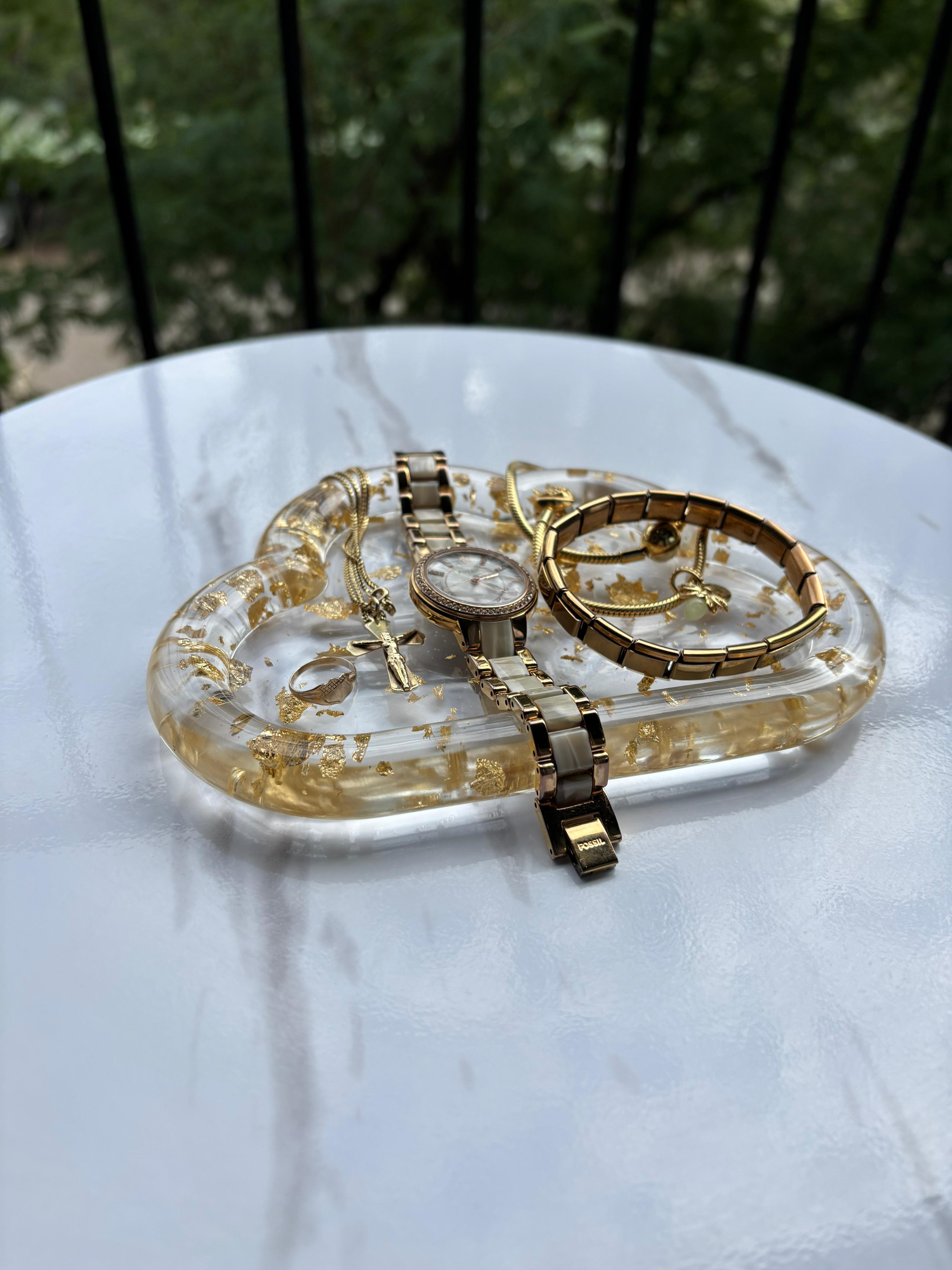 Gold Cloud Tray