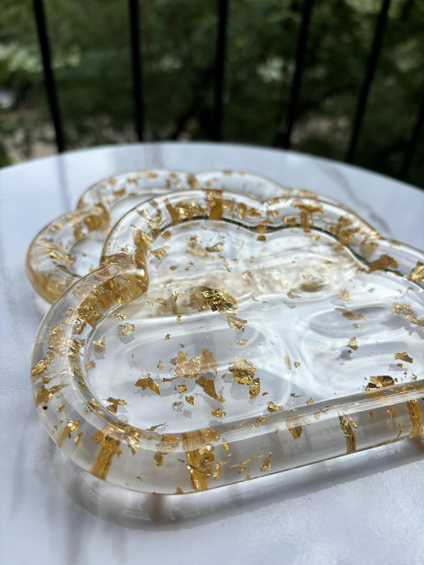 Gold Cloud Tray
